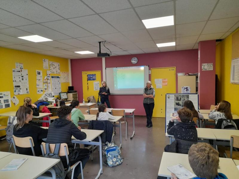 Animation au collège des Garcins à Briançon