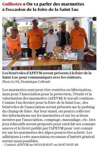 Article dauphine libere du 20 octobre 2025