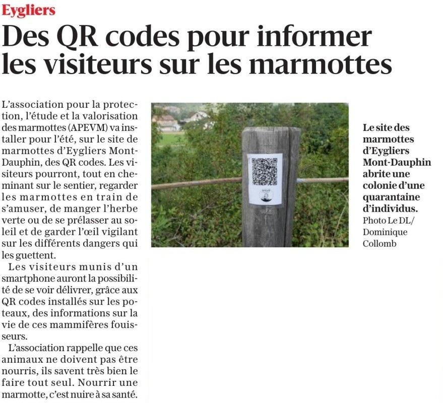Article dauphine libere du 26 juin 25