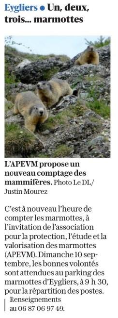 Article dauphine libere du 4 septembre 23