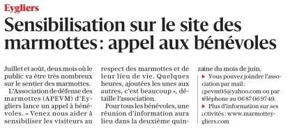Article dauphine libere du 6 juin 25